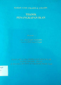 Image of Bahan ajar Ankapin & AtkapinrnTeknik Penangkapan Ikan